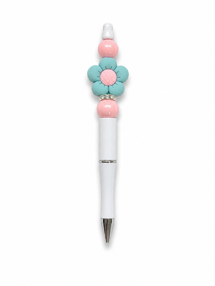 Blue Flower Poppysmic beadable pen