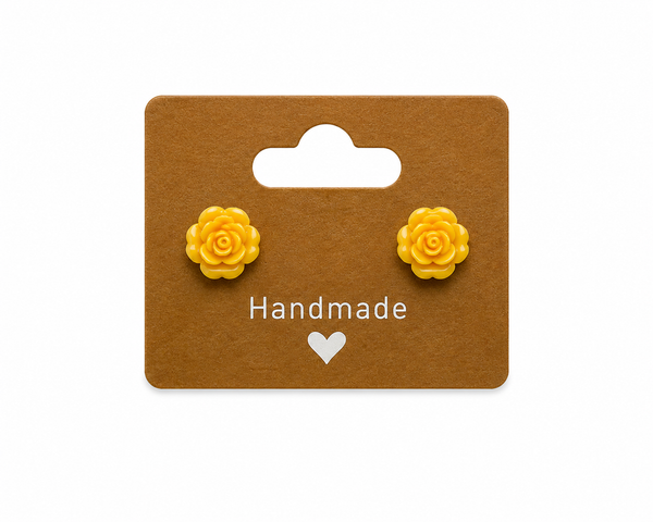 Yellow Flower Earrings