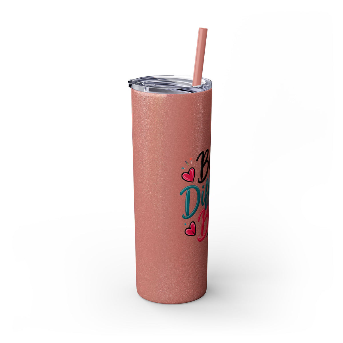 Built Different Babe Skinny Tumbler — 20oz Insulated Straw Cup