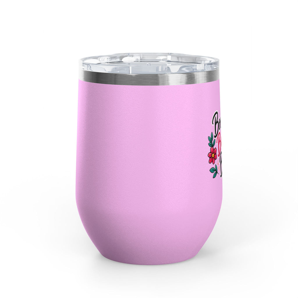 Booked Busy Blessed Wine Tumbler – 12oz Insulated Travel Cup