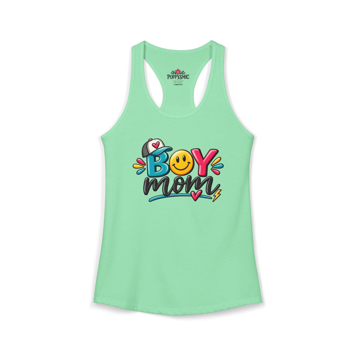 Boy Mom Racerback Tank