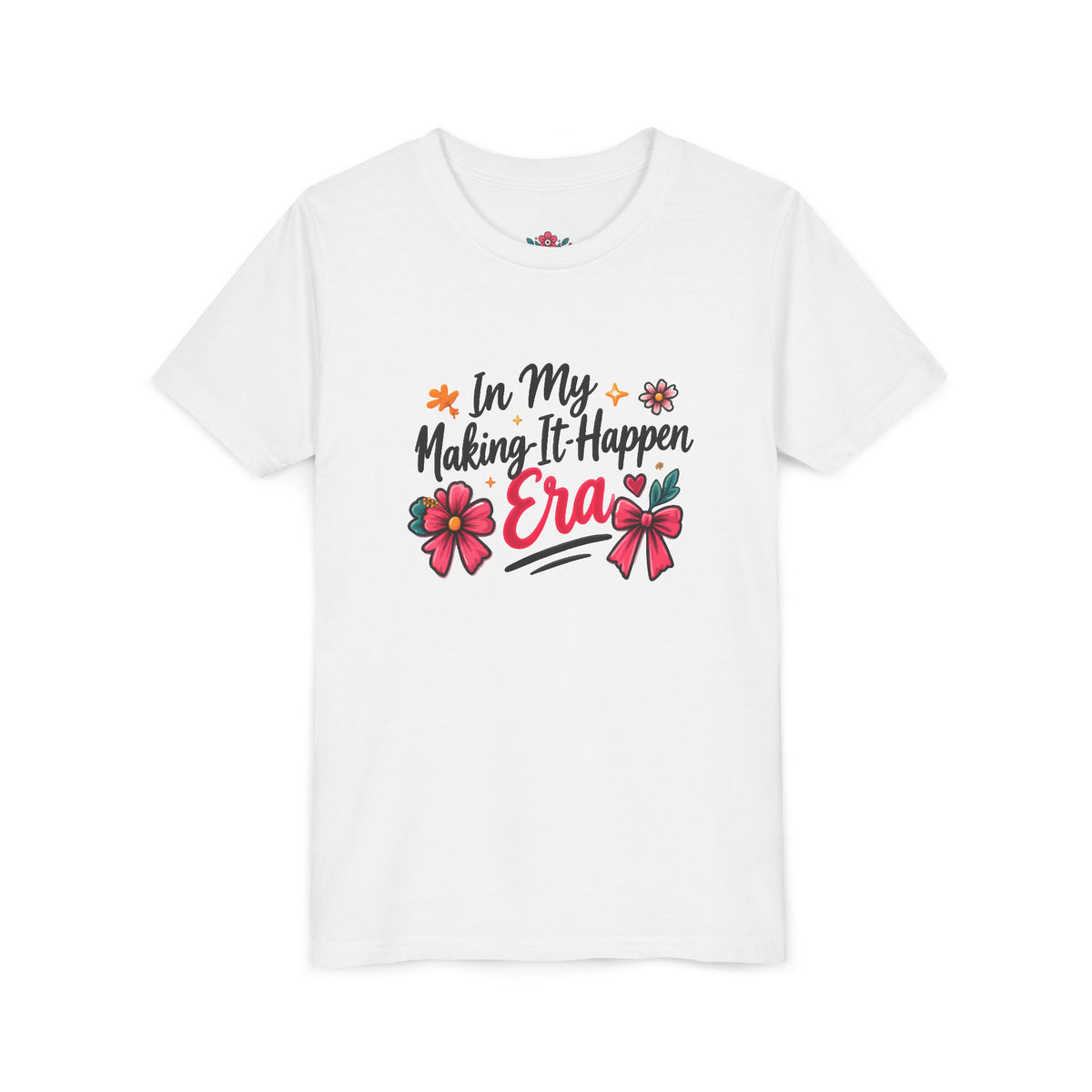 Youth Tee - In My Making-It-Happen Era Floral Graphic