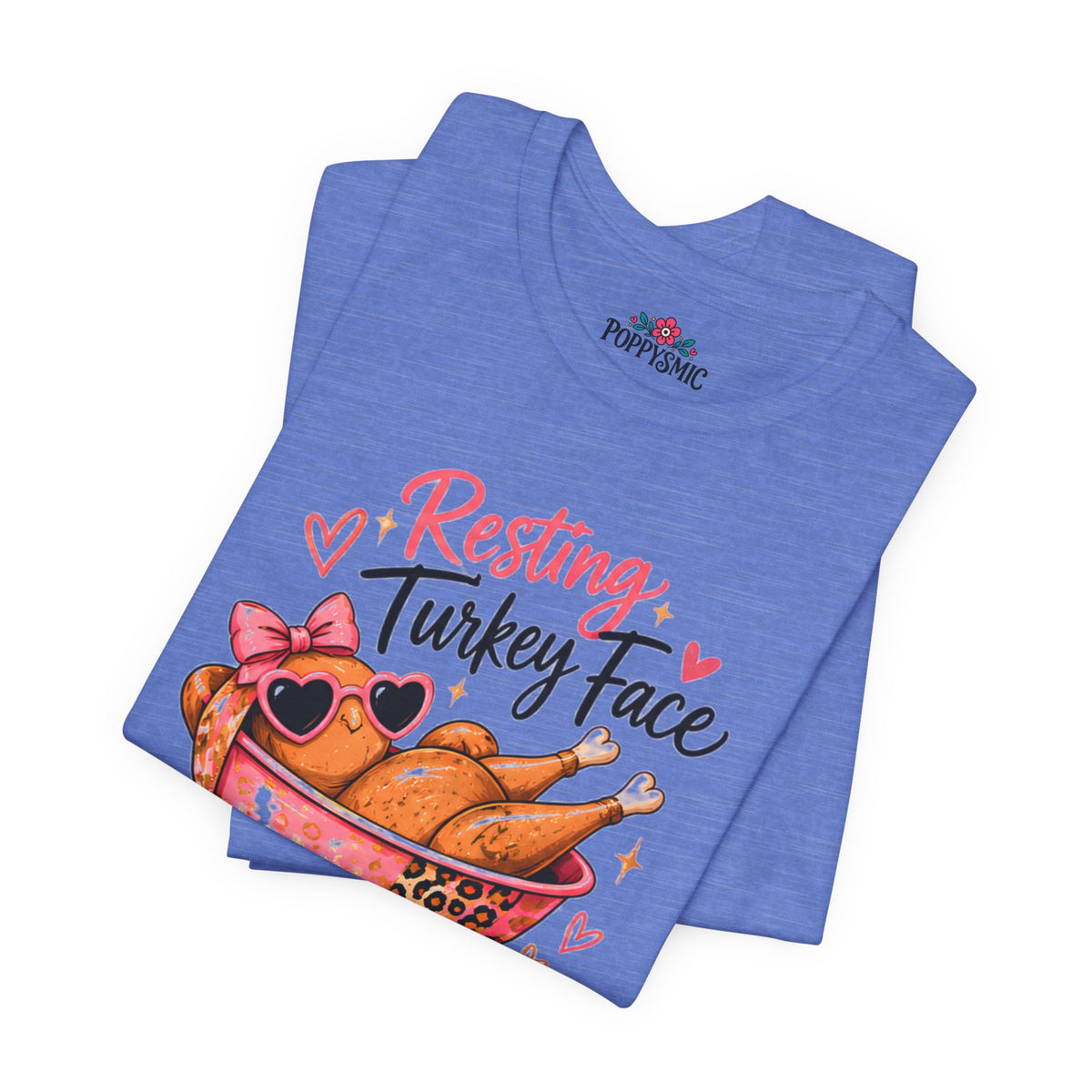 Resting Turkey Face Thanksgiving Turkey T-Shirt