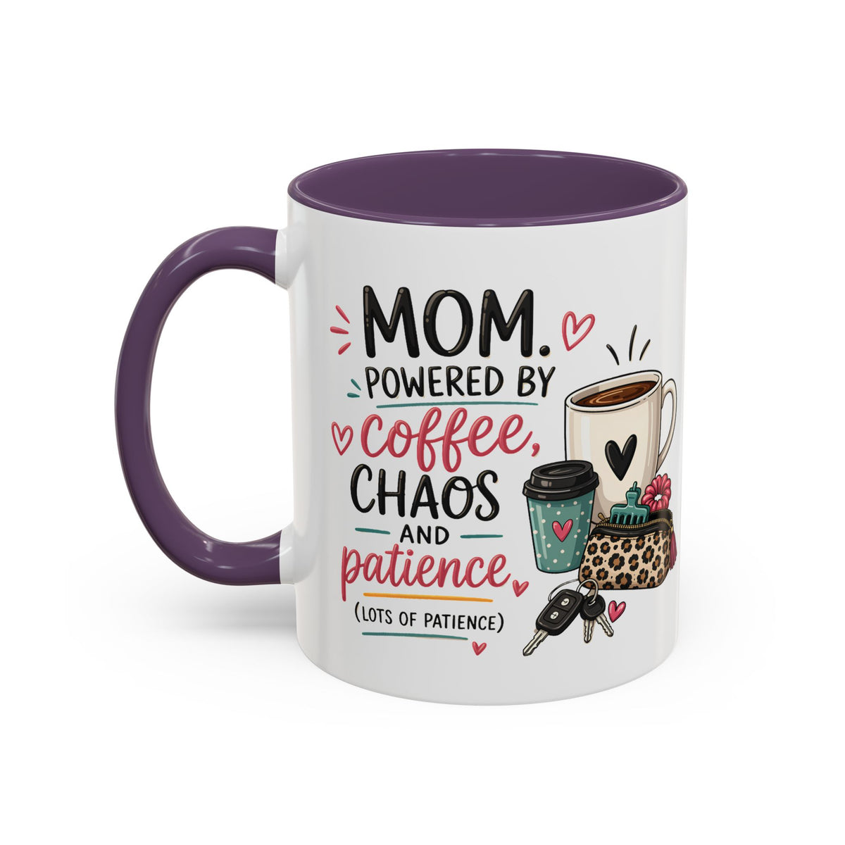Coffee Lovers Accent Mug — Cute Cowgirl Boots & Coffee Illustration (11/15oz)