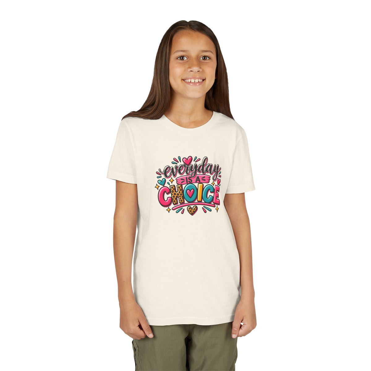 Everyday Is A Choice Youth Tee — Colorful Inspirational Kids T-Shirt