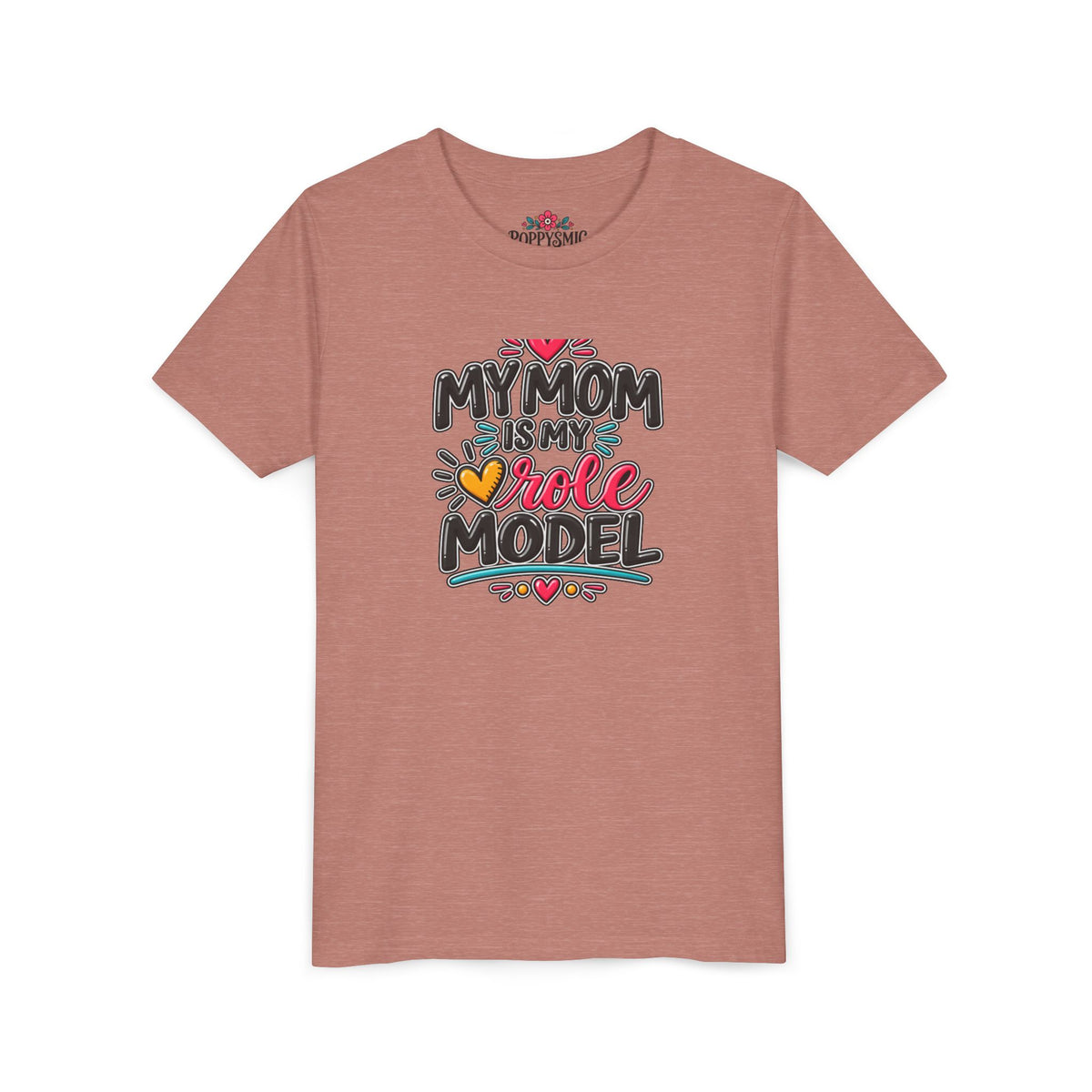 Youth Tee — "My Mom Is My Role Model" Graphic Kids Shirt