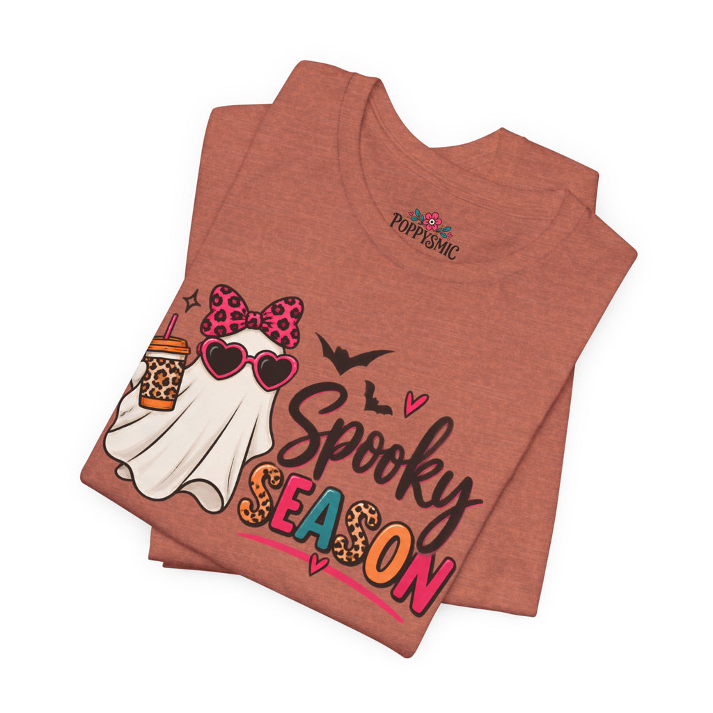 Spooky Season Ghost Tee — Cute Halloween Graphic T-Shirt