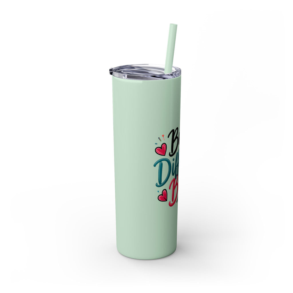 Built Different Babe Skinny Tumbler — 20oz Insulated Straw Cup