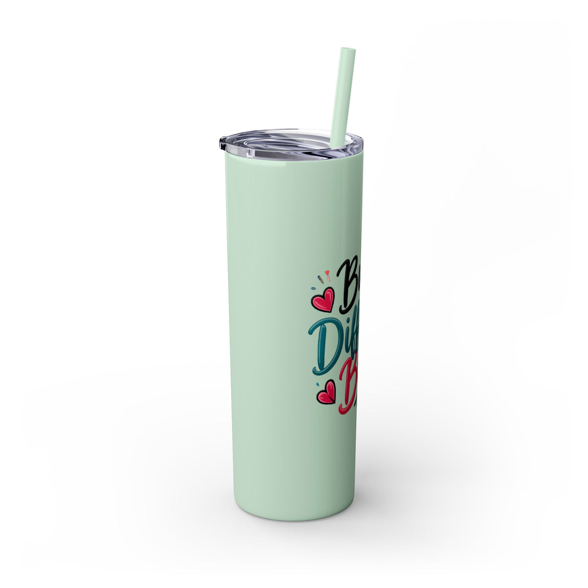Built Different Babe Skinny Tumbler — 20oz Insulated Straw Cup