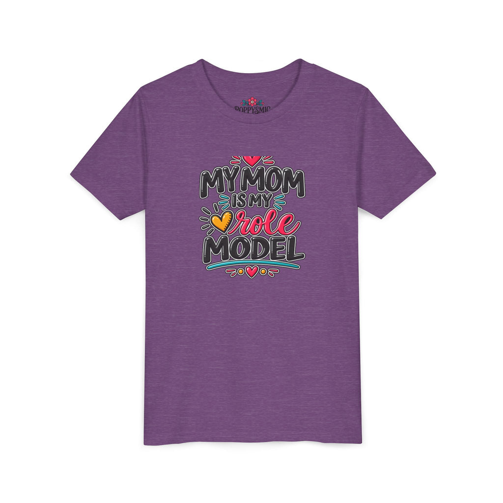 Youth Tee — "My Mom Is My Role Model" Graphic Kids Shirt