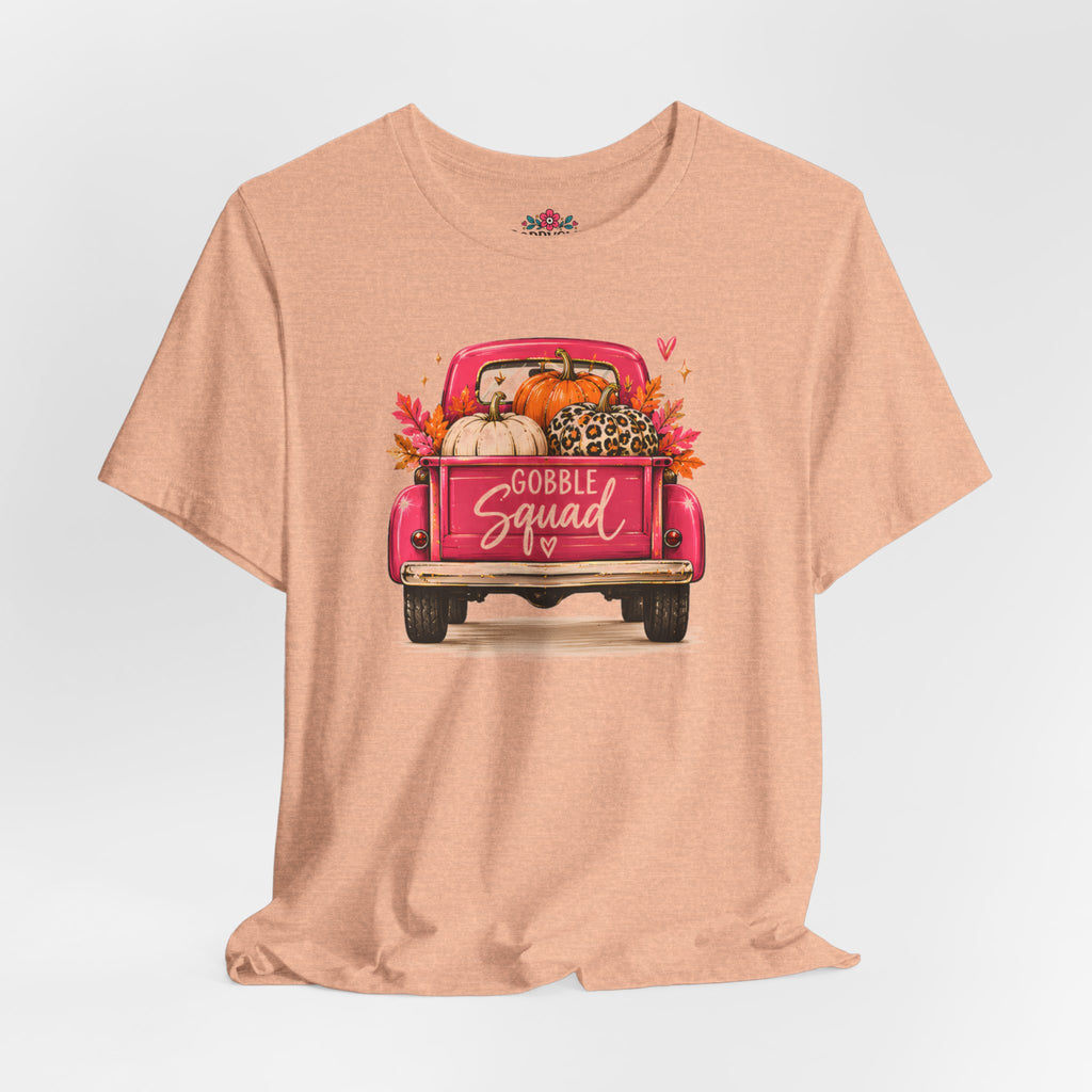 Gobbles Squad Thanksgiving Turkey Truck T-Shirt