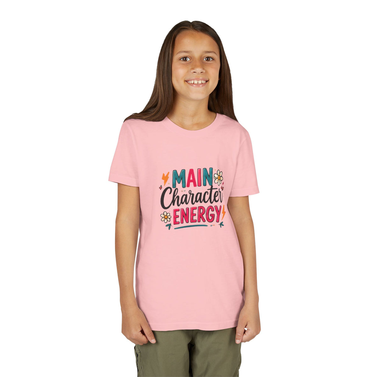 Youth Tee — "Main Character Energy" Graphic Shirt