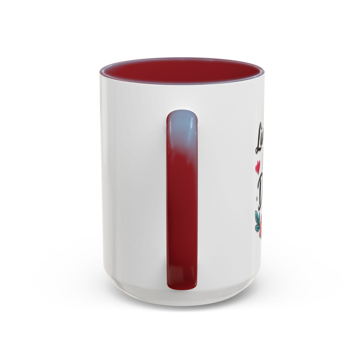 Inspirational Coffee Mug - "Live Life To Dream About" Accent Ceramic Mug (11/15oz)