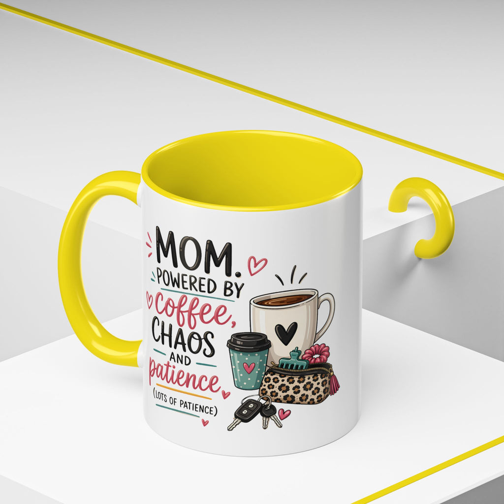 Coffee Lovers Accent Mug — Cute Cowgirl Boots & Coffee Illustration (11/15oz)