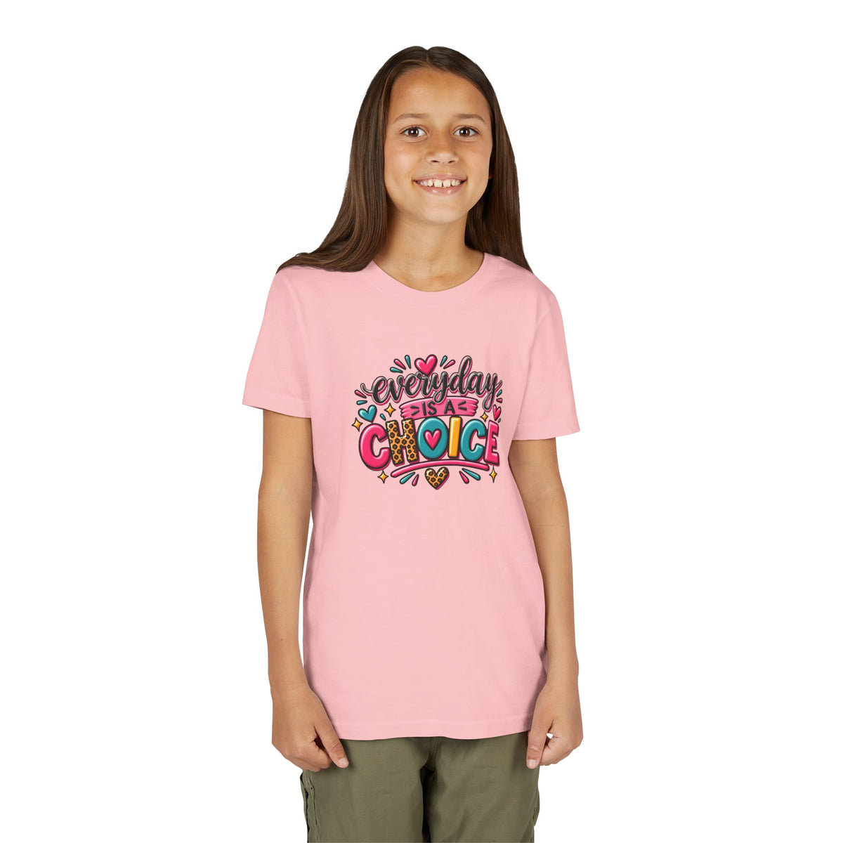 Everyday Is A Choice Youth Tee — Colorful Inspirational Kids T-Shirt