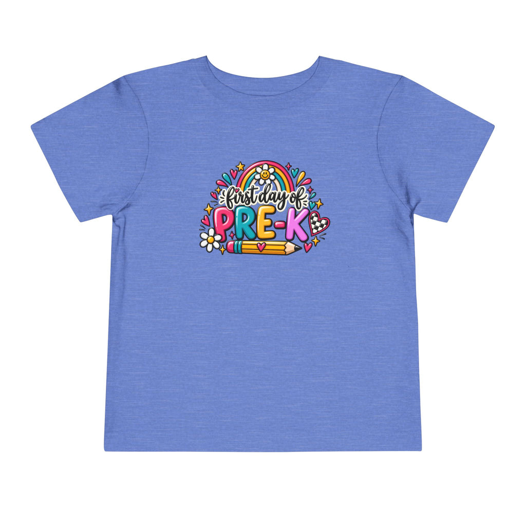 Pre-K First Day Toddler Tee — Colorful Back-to-School Shirt