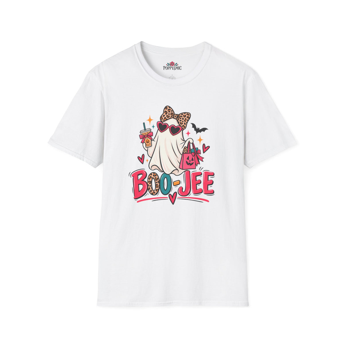 Boo-Jee Ghost Tee – Cute Glam Halloween T-Shirt