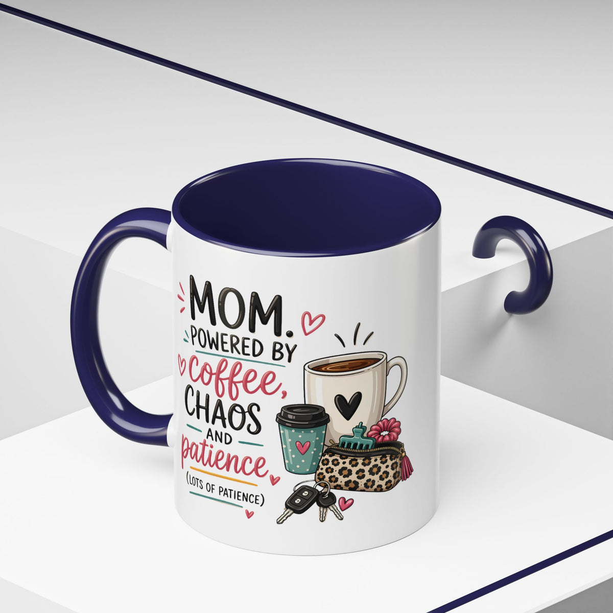Coffee Lovers Accent Mug — Cute Cowgirl Boots & Coffee Illustration (11/15oz)