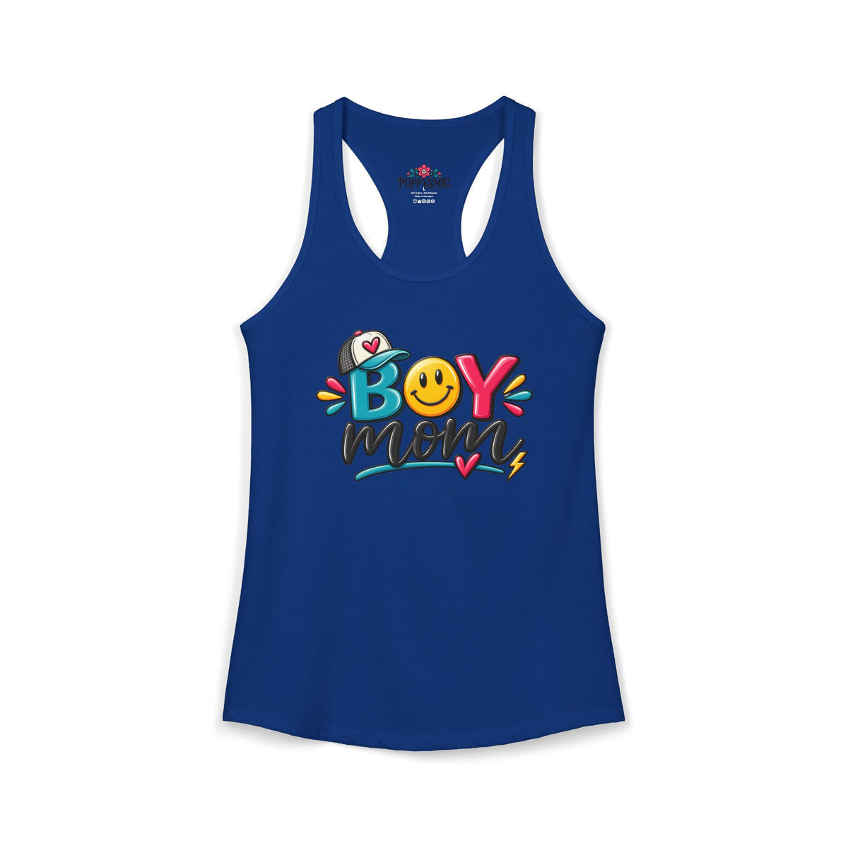 Boy Mom Racerback Tank