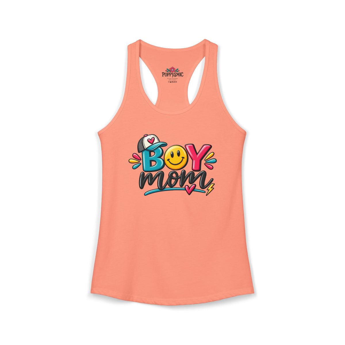 Boy Mom Racerback Tank