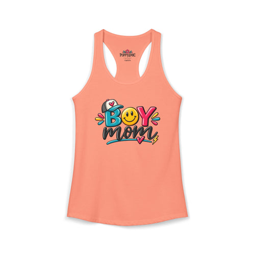 Boy Mom Racerback Tank