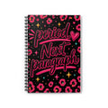 Spiral Notebook — "Period. Next Paragraph." Floral Ruled Journal