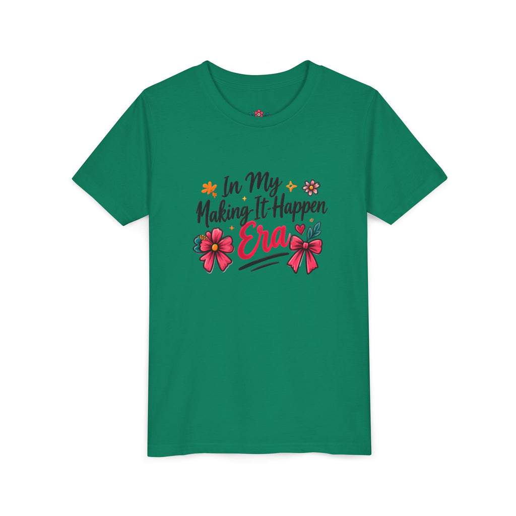 Youth Tee - In My Making-It-Happen Era Floral Graphic