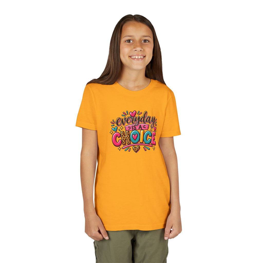 Everyday Is A Choice Youth Tee — Colorful Inspirational Kids T-Shirt