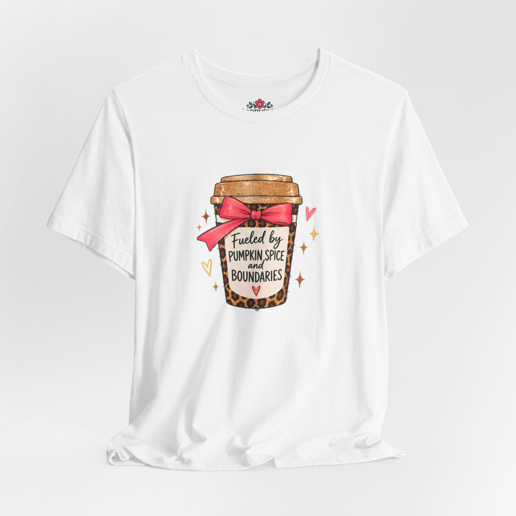 Fueled by Pumpkin Spice and Boundaries Graphic T-Shirt