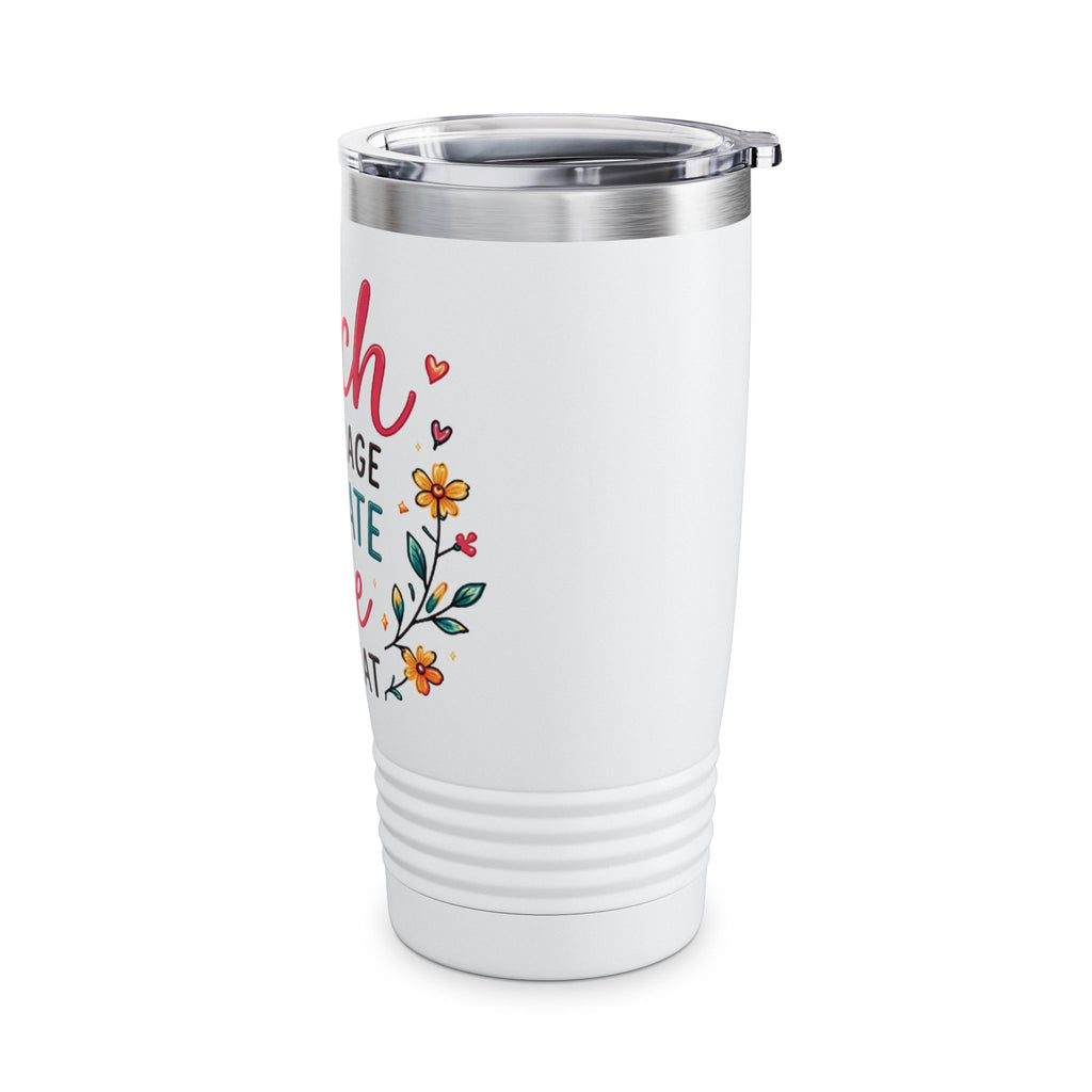 Teacher Tumbler — "Teach, Encourage, Motivate, Love, Repeat" 20oz Travel Mug