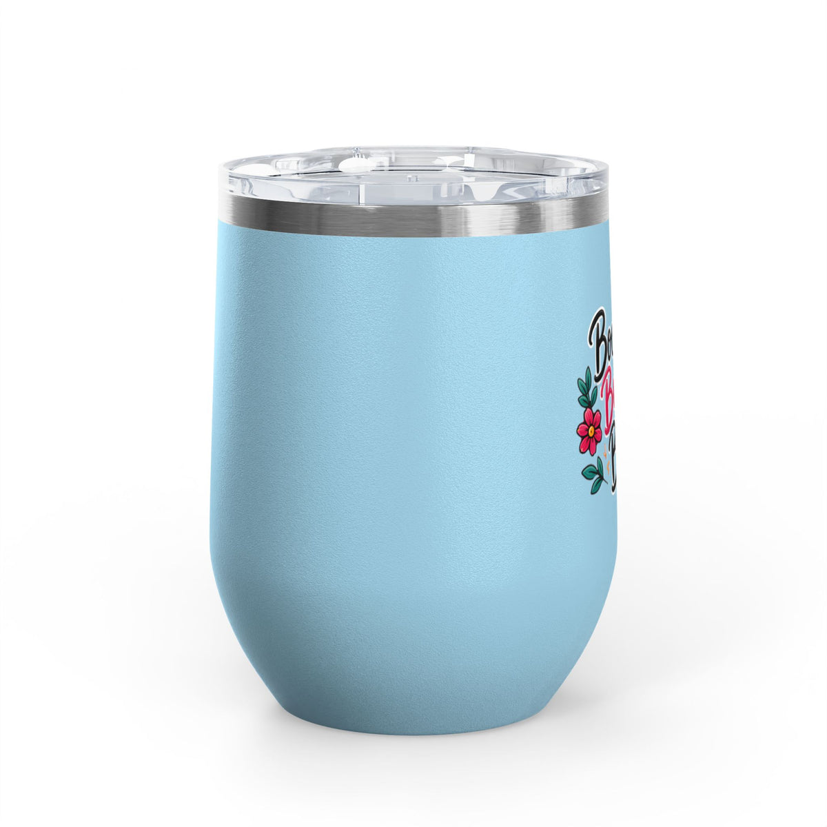 Booked Busy Blessed Wine Tumbler – 12oz Insulated Travel Cup