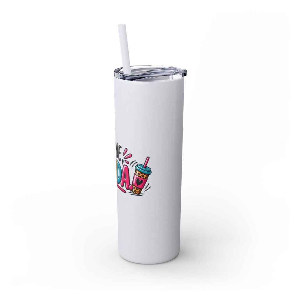 Skinny Tumbler (20oz) - "I'm Done, Yolanda!" Colorful Funny Straw Cup
