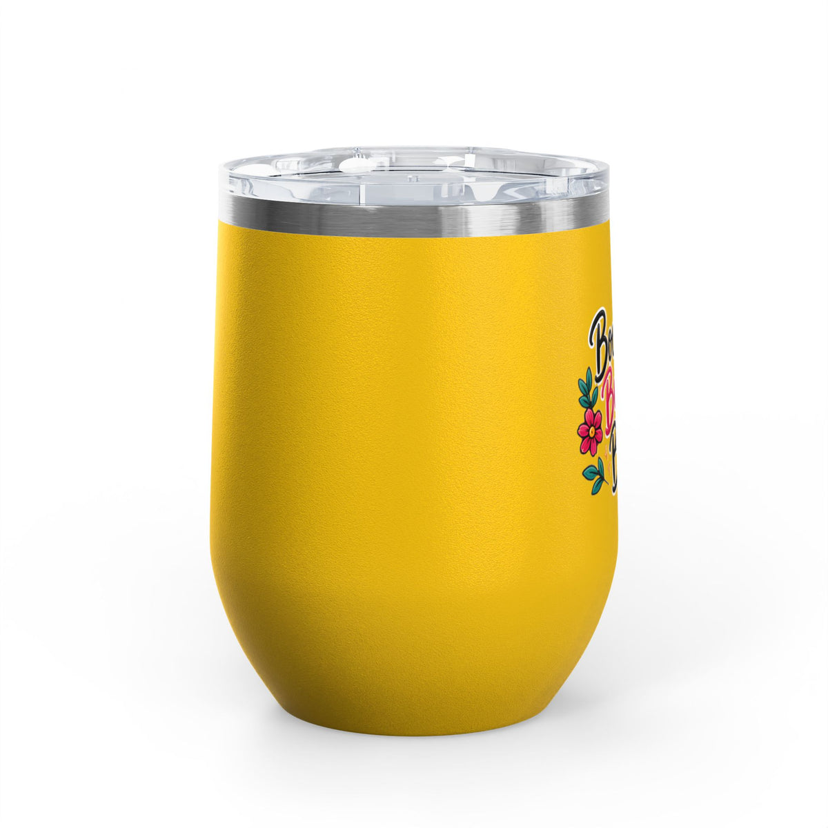 Booked Busy Blessed Wine Tumbler – 12oz Insulated Travel Cup