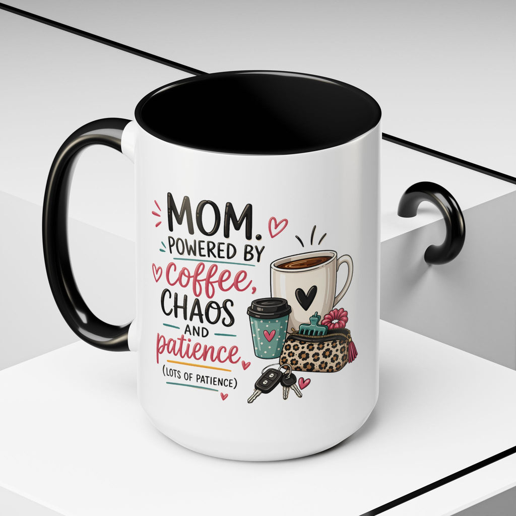 Coffee Lovers Accent Mug — Cute Cowgirl Boots & Coffee Illustration (11/15oz)