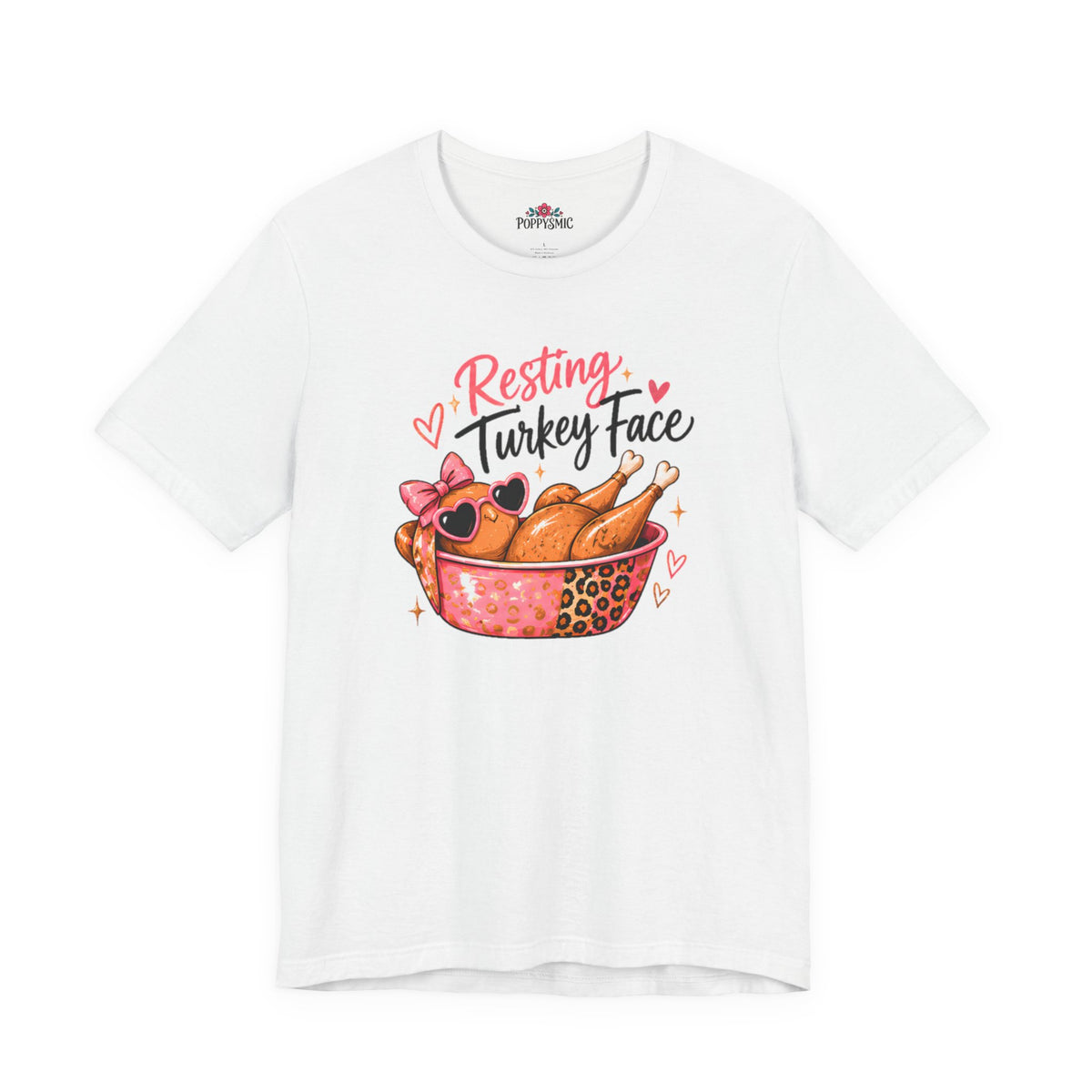 Resting Turkey Face Thanksgiving Turkey T-Shirt