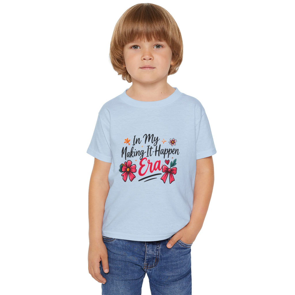 Toddler T-Shirt — "In My Making It Happen Era" Floral Graphic