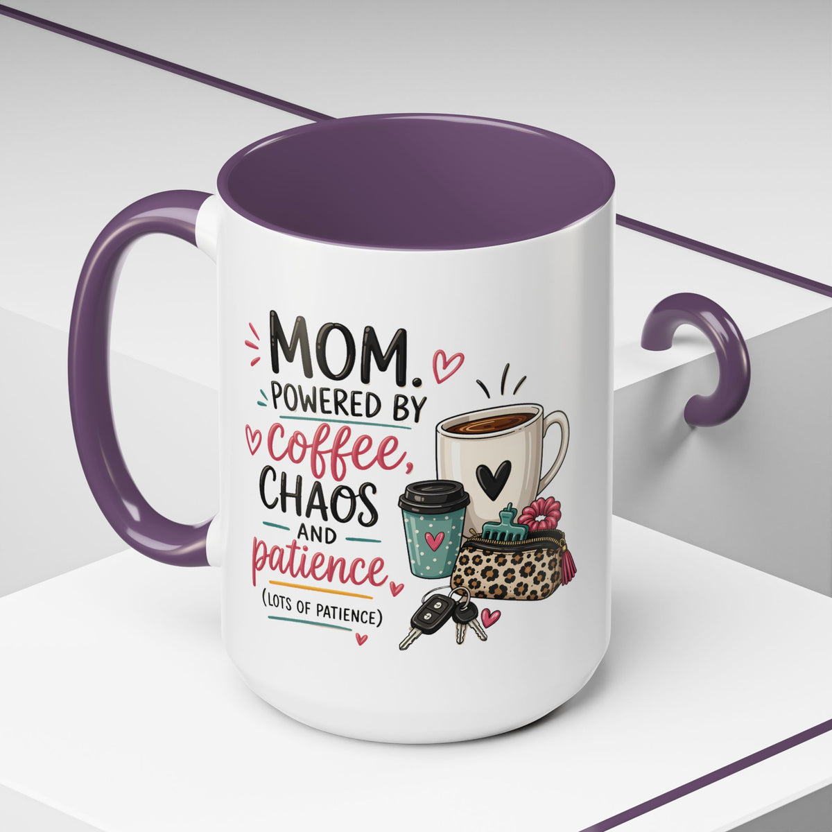 Coffee Lovers Accent Mug — Cute Cowgirl Boots & Coffee Illustration (11/15oz)