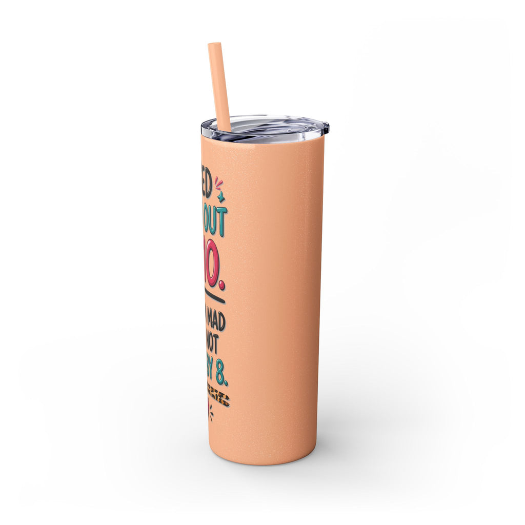 Skinny Tumbler — Funny "I Used to Go Out at 10" Insulated Travel Cup (20oz)