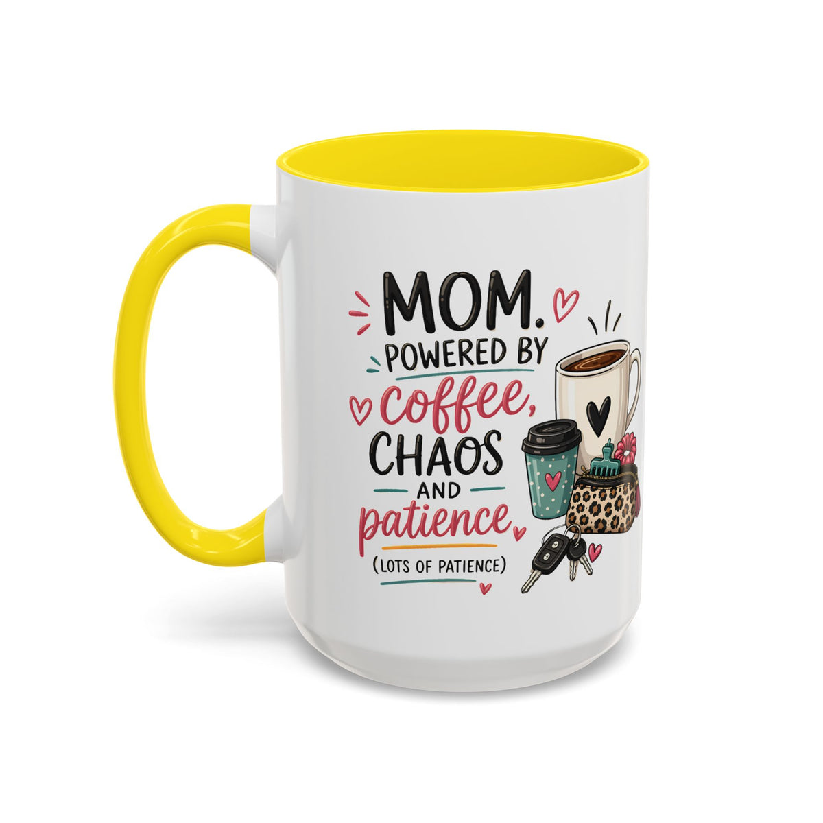 Coffee Lovers Accent Mug — Cute Cowgirl Boots & Coffee Illustration (11/15oz)