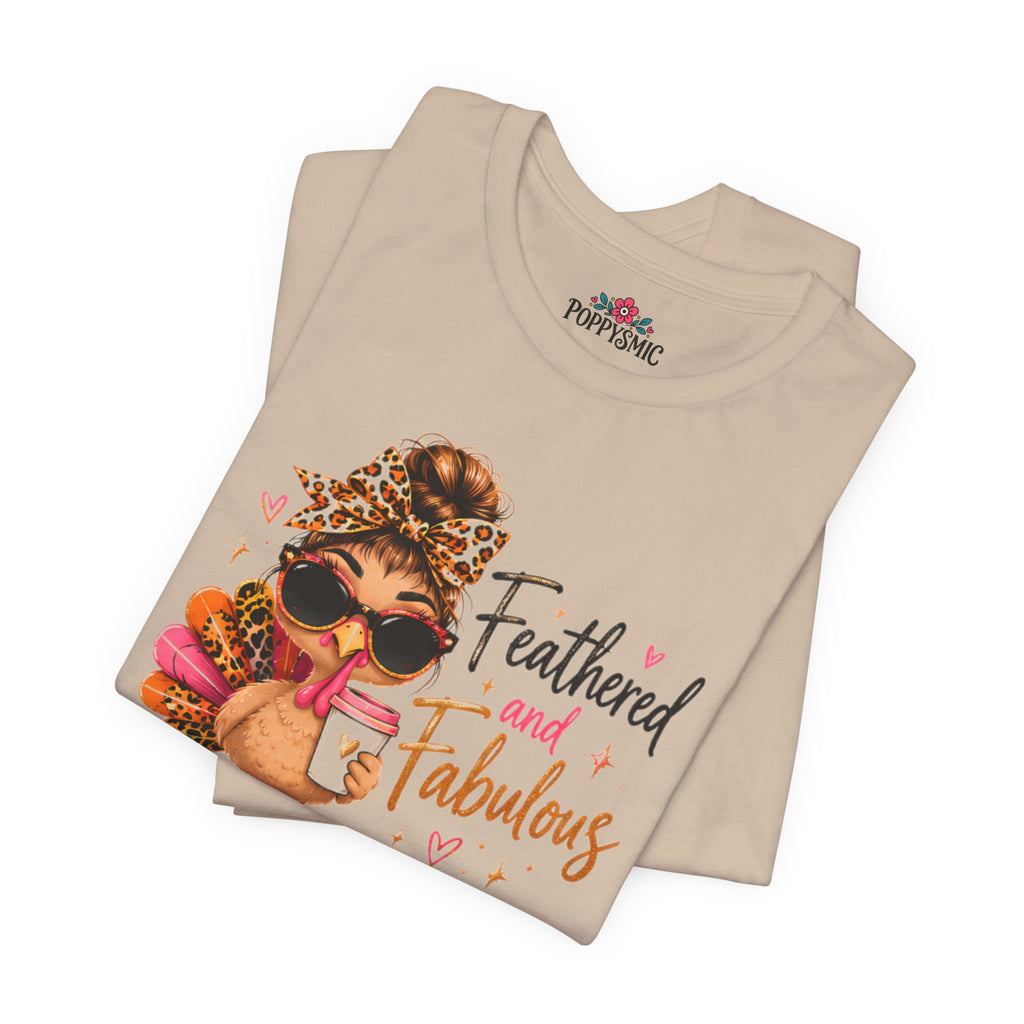 Feathered and Fabulous Flamingo Graphic Tee