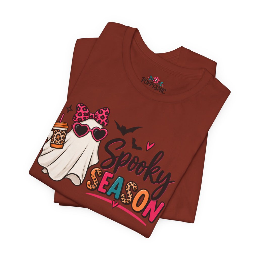 Spooky Season Ghost Tee — Cute Halloween Graphic T-Shirt