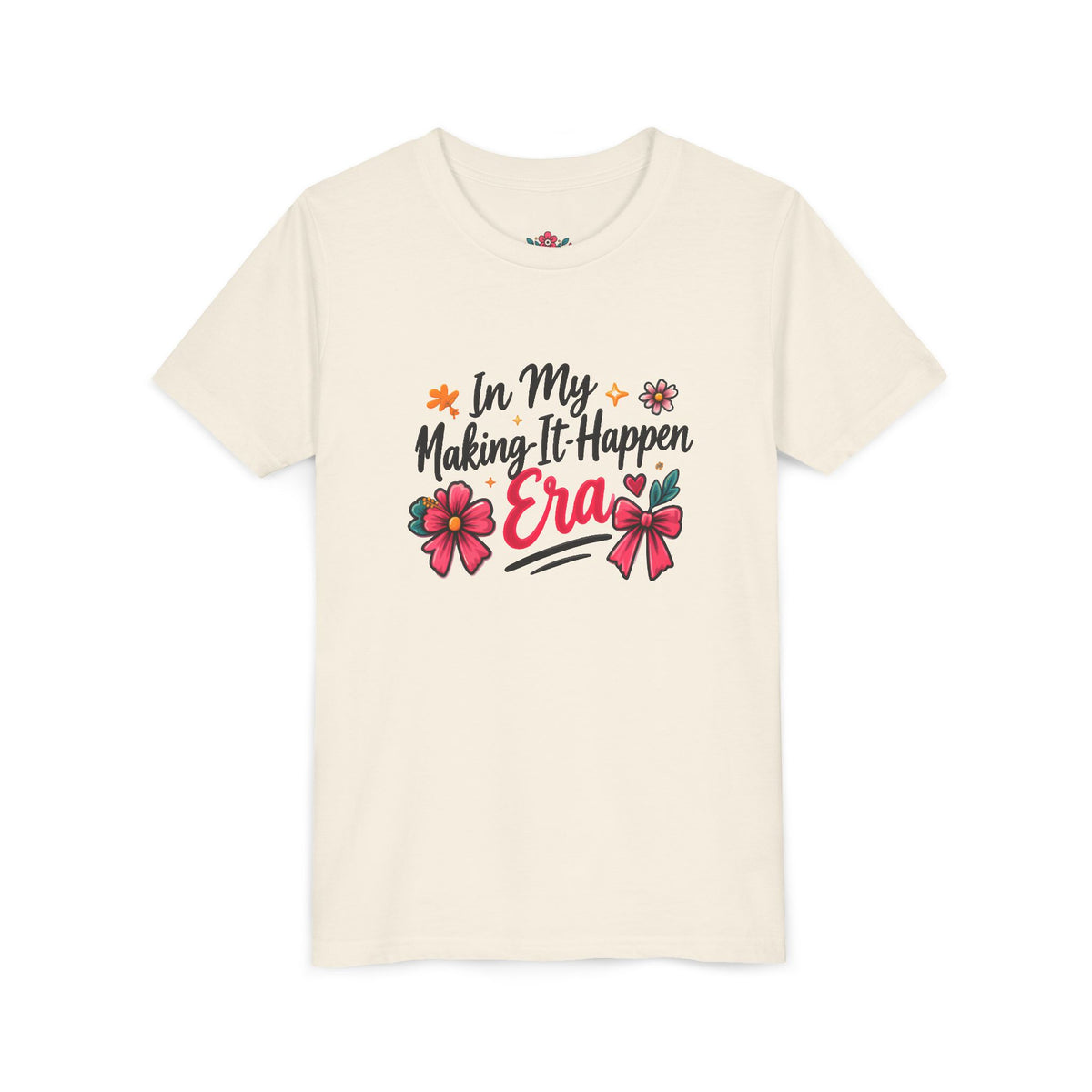 Youth Tee - In My Making-It-Happen Era Floral Graphic