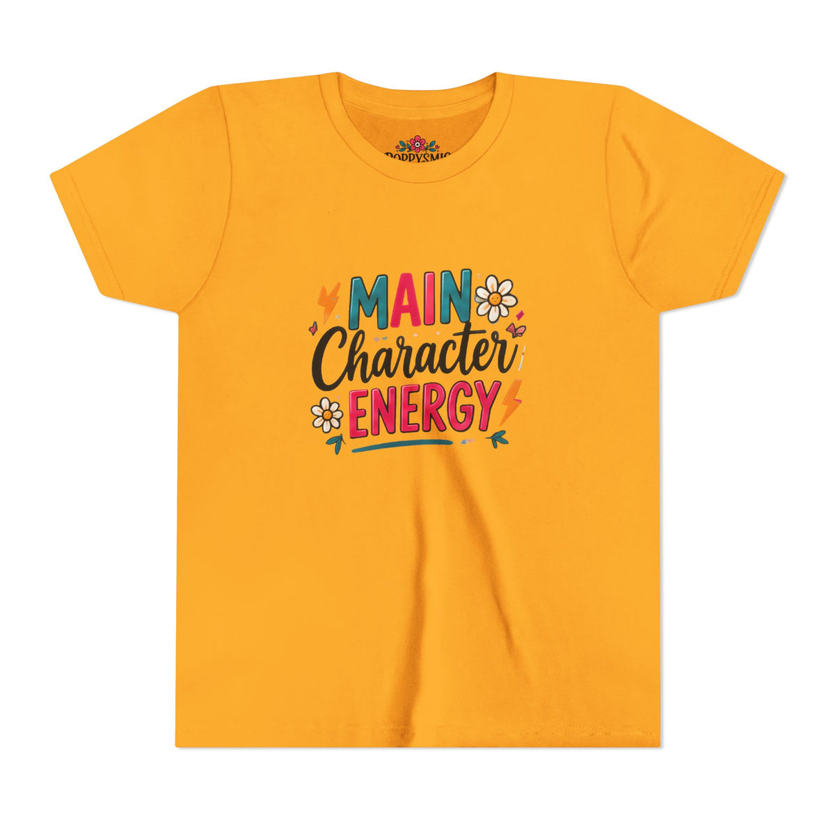 Youth Tee — "Main Character Energy" Graphic Shirt