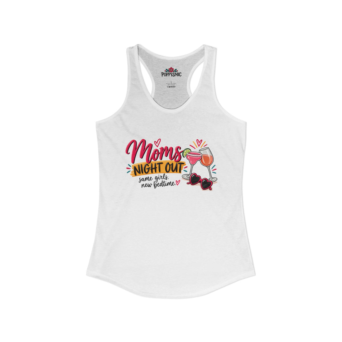 mom's Night Out Women's Ideal Racerback Tank