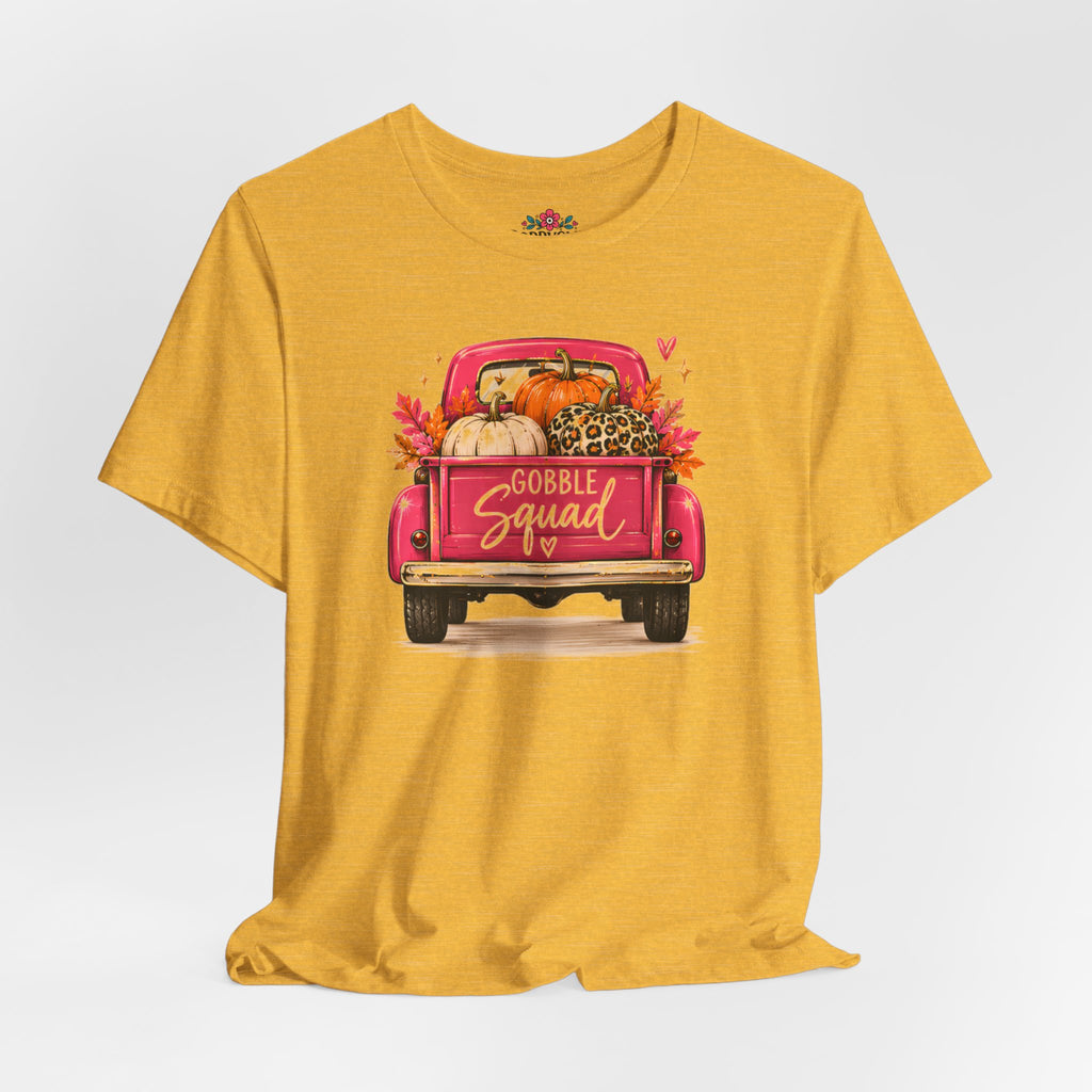 Gobbles Squad Thanksgiving Turkey Truck T-Shirt
