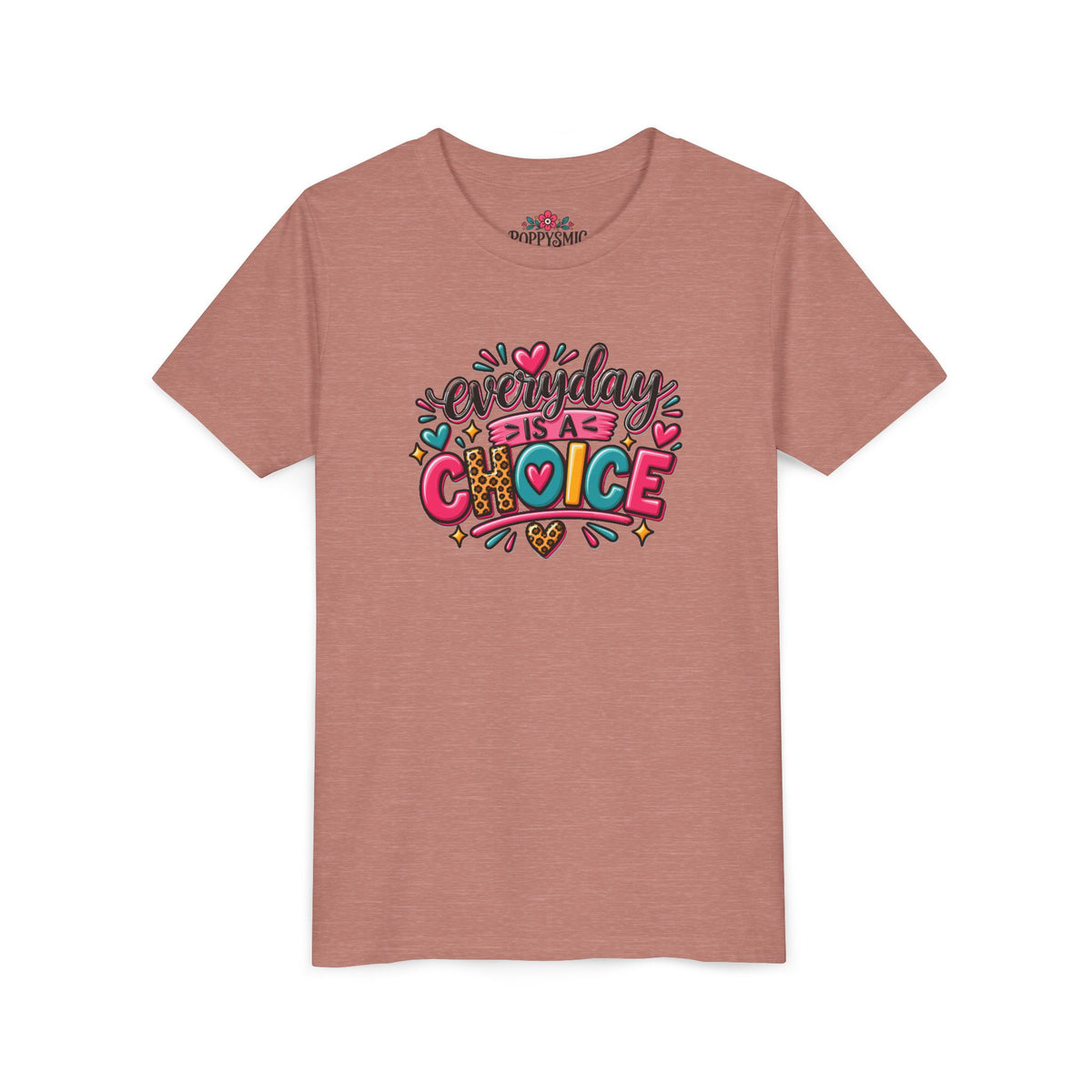 Everyday Is A Choice Youth Tee — Colorful Inspirational Kids T-Shirt