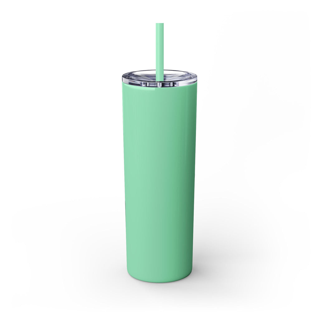 Skinny Tumbler — 'Cool Mom' 90s Retro Graphic, 20oz Travel Cup with Straw