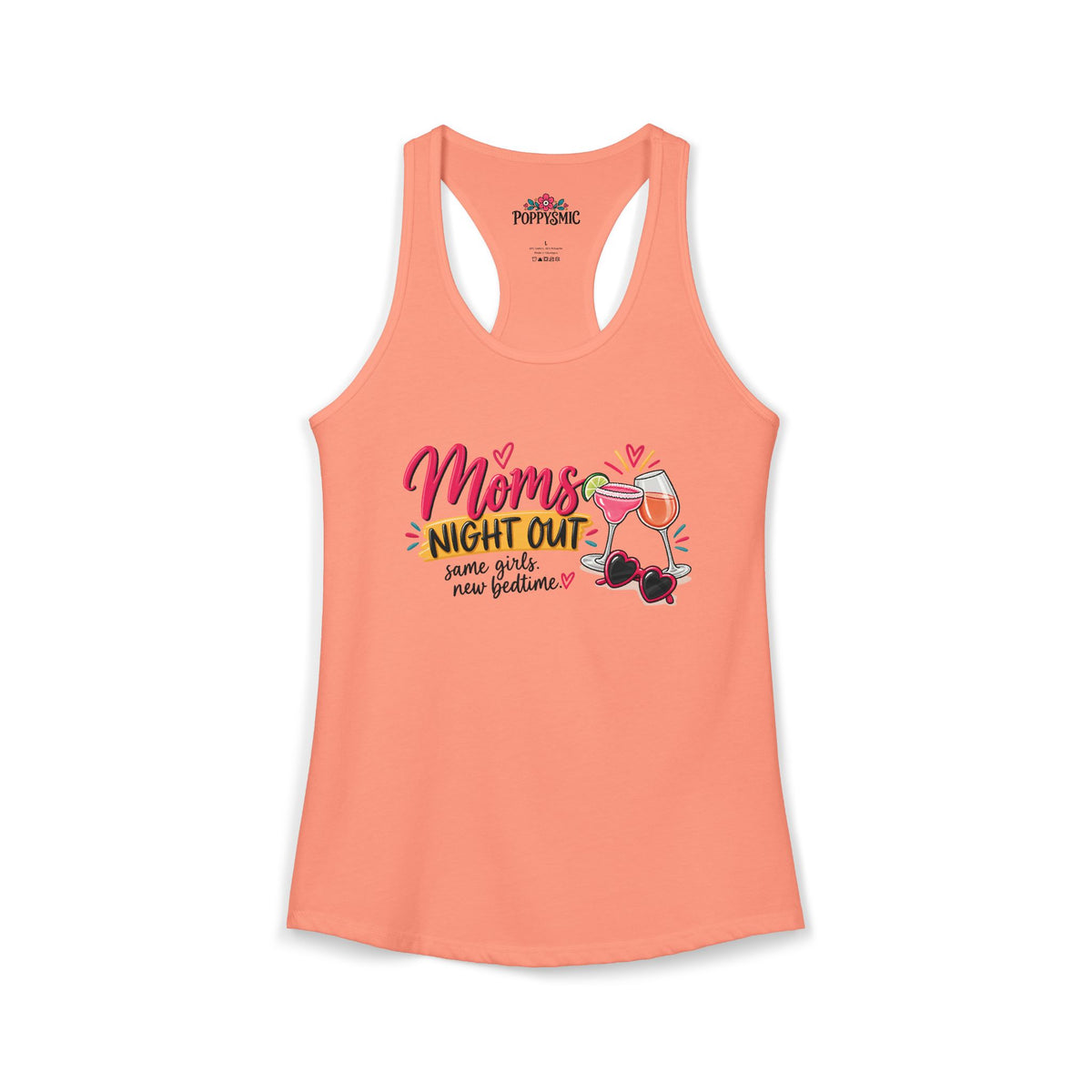 mom's Night Out Women's Ideal Racerback Tank