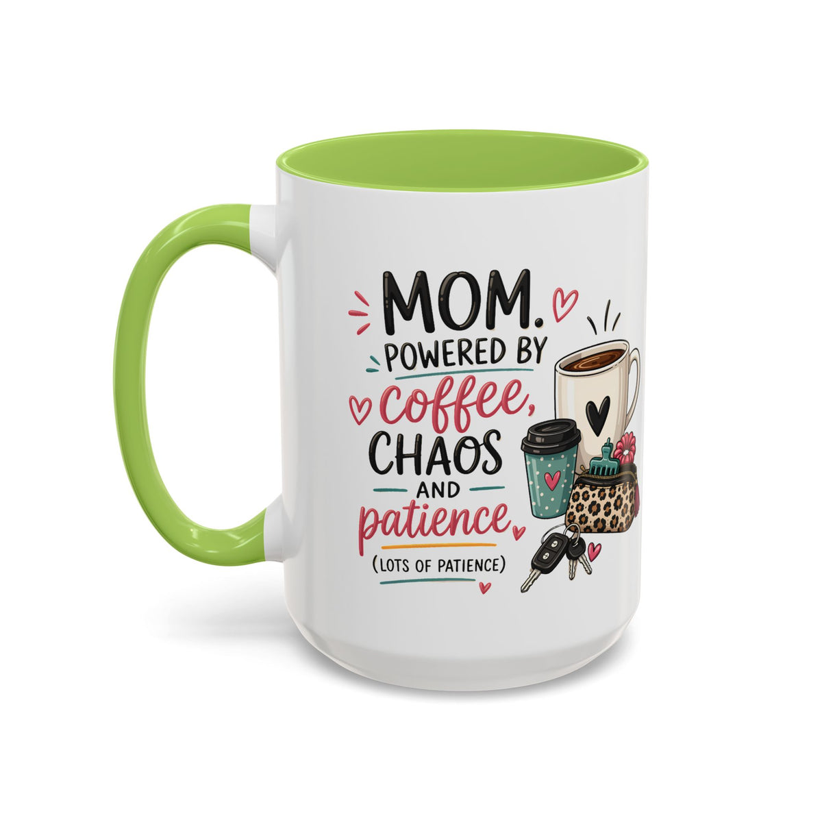 Coffee Lovers Accent Mug — Cute Cowgirl Boots & Coffee Illustration (11/15oz)