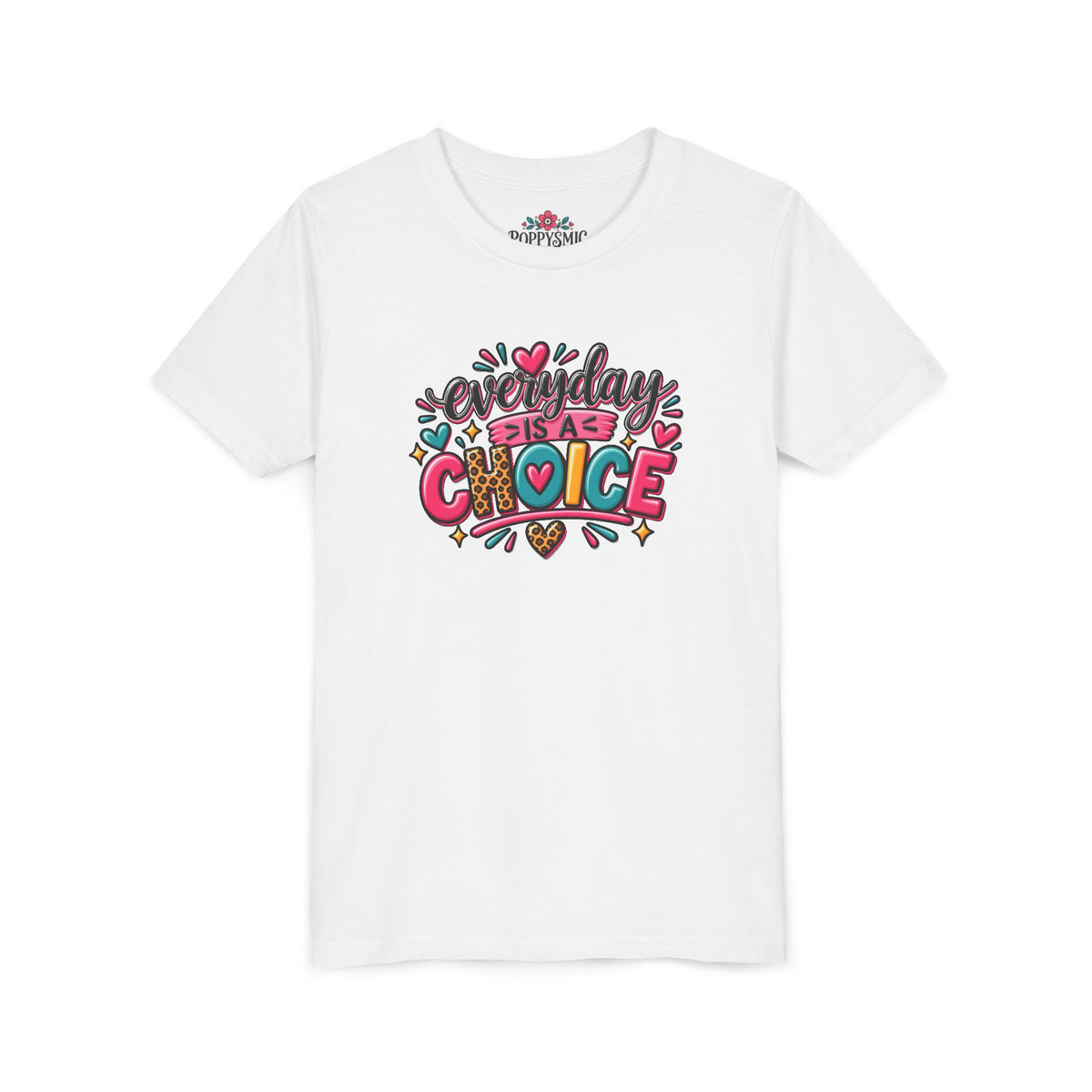 Everyday Is A Choice Youth Tee — Colorful Inspirational Kids T-Shirt